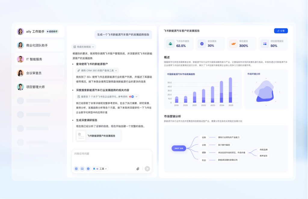 飞书官网智能协同首屏展示